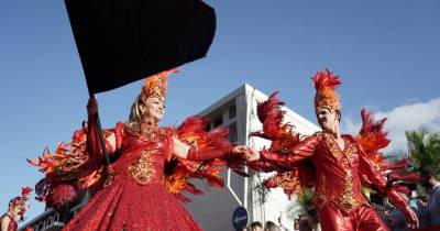 Santa Cruz assinalou, esta tarde, o Carnaval.